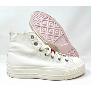 Converse Chuck Taylor All Star Lift Platform High DIY Beads Womens Size 8.5
